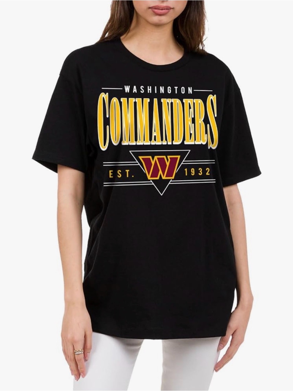 Washington Commanders Junk Food Black Tee | NWT 🏈✨🤍 100% cotton